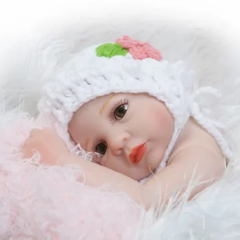 NPK Tikroviška Mini Reborn Lėles viso Kūno Silikono Vinilo Boneca Atgimsta Kūdikiams 11 Colių Mergina Gimtadienio Dovanos Švietimo Brinquedo