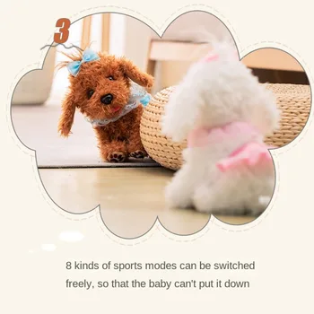Nuotolinio Valdymo Realus Teddy Šuo Laimingas Lėlės Kūrybos Elektros Žaislas Dėlionės Vaikams, Kūdikių Dovanų Pet Interaktyvus Pliušinis Žaislas
