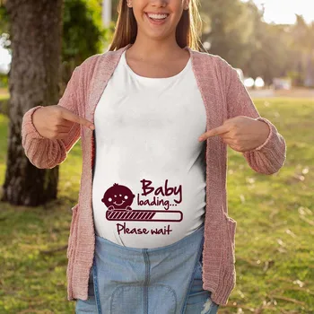 Nėščioms Moterims Motinystės Marškinėliai Topai Mama Drabužiai Moterims Juokinga Modelio Spausdinimo Nėštumo Marškinėliai Ropa Premama Embarazada