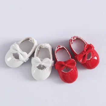 Ob11 kūdikių bateliai bowknot odiniai batai 1/12 BJD TGS paprasto kūno lėlės batai Lėlės Priedai