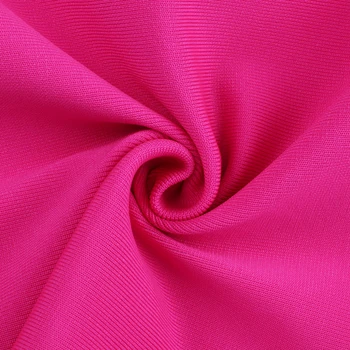 Ocstrade 2019 M. Vasarą Moterys Seksualus Midi Tvarstis Suknelė Bodycon Puoštas Neon Pink Tvarstis Suknelė Viskozė Apynasrio Šalies Naktinis Klubas Suknelė
