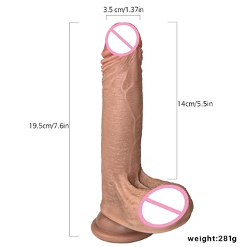 Oda atrodo Tikroviškas Dildo minkštas Skystis Gali dėvėti didelis Didelis Penis Su siurbtuko Sekso Žaislai Moteris Strapon Moterų Masturbacija