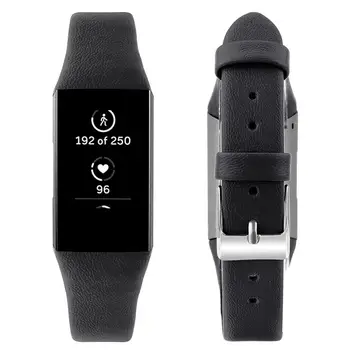 Odos Smart Watchband Diržu, Fitbit Mokestis 3 & Mokestis 3 SE natūralios Odos Juosta Dirželis Apyrankės Moterims, Vyrams, S/L