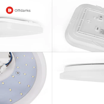 OFFDARKS Modernios LED lubų šviesos AC 90-260V lubų lempa, miegamojo, virtuvės paviršius, montuoti nišoje šviesos skydas
