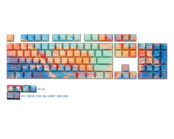 OMO OEM profilis viso Dye Sub Keycap linijos saulėlydžio žara mechaninės klaviatūros gh60 87 104 tkl ansi