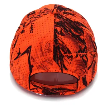 Oranžinės Spalvos Skrybėlę Medžioklės, Žvejybos Camo Kepurė Reguliuojamas Camcouflage Beisbolo Kepurė Vyrams