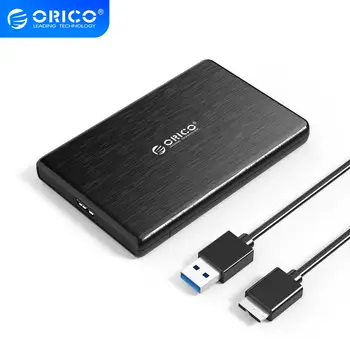 ORICO HDD Case 2.5 SATA į USB 3.0 Kietojo Disko Aptvarą SSD Diskas HDD Dėžutės Tipas C 3.1 Atveju Paramos UASP HD Išorinį Standųjį Diską