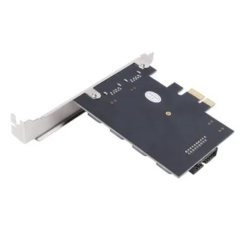 ORICO USB 3.0 PCIE Express Plėtros Kortelę ar 2 Port USB 3.0 PCI-e PCIe Adapteris Su 19PIN Priekiniai Sąsaja 5Gbps Greitį, PC Win10