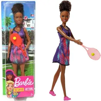 Originalias BARBIE, aš noriu būti tenisininkas, lėlės, Barbies, šarnyrinės lėlės, originalus Barbies, Barbie lėlės, sujungtas Barbie