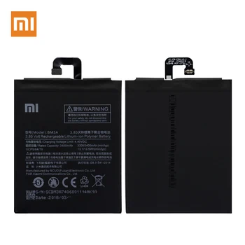 Originalios Baterijos BM3A Už XiaoMi 3 Pastaba Mi Note3 3300/3400mAh akku Li-ion su nemokamais įrankiais, Greitai Siunta