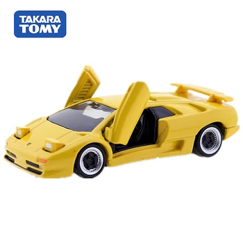 Originalus 1/64 Takara Tomy Cars Tomica Premium Nr. 15 Lamborghini Diablo SV Geltonos spalvos Metalo Diecast Žaislas 1 64 Automobilio Modelio Transporto priemonė, Dovanos