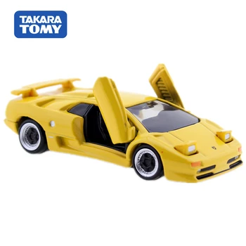 Originalus 1/64 Takara Tomy Cars Tomica Premium Nr. 15 Lamborghini Diablo SV Geltonos spalvos Metalo Diecast Žaislas 1 64 Automobilio Modelio Transporto priemonė, Dovanos