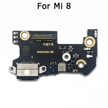 Originalus Apmokestinimo Uosto Xiaomi Mi 8 Pro Mokestis Valdybos Mi8 SE Lite USB Kištukas, PCB Doko Jungtis, Flex Kabelis atsarginės Dalys