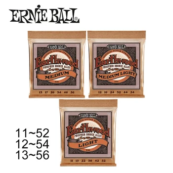 Originalus Ernie Ball 2148 2146 2144 Fosforinės Bronzos Lydinys Earthwood Akustinės Gitaros Stygos Rinkinys 11-52/12-54/13-56