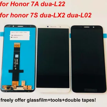 Originalus Juoda/Balta Huawei honor 7S 2018 LCD Ekranas + Touch Ekranas skaitmeninis keitiklis Asamblėjos + Įrankiai Huawei honor 7a DUA-L22