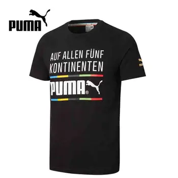 Originalus Naujas Atvykimo PUMA TFS Grafinis Tee vyriški marškinėliai trumpomis rankovėmis Sportinę aprangą