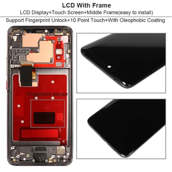 Originalus OLED Ekrano ir Huawei Mate 20 Pro LCD Ekranas Jutiklinis Ekranas skaitmeninis keitiklis Asamblėjos Pakeitimo 