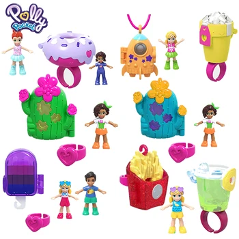 Originalus Polly Pocket Mini Polly Mergina Žaislų Kišenė Priedai Lėlės, Žaislai Vaikams Staigmena Aklas Lauke, Žaislai Mergaitėms Juguetes