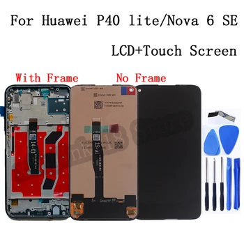 Originalą Huawei P40 Lite JNY-LX1 LCD Ekranas skaitmeninis keitiklis Skirtas 