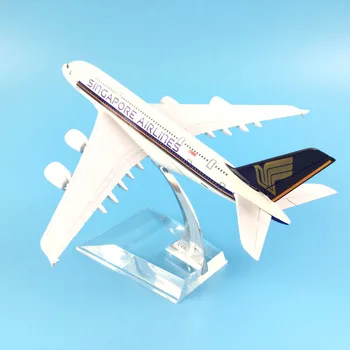 Orlaivio Modelis Diecast Metal Lėktuvus 16cm 1:400 Singapūras Airways 