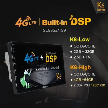 Ownice K3 K5 K6 Android10.0 8 Core Automobilių Radijo DVD Grotuvas GPS Navi 