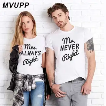P. S. visada teisus pora marškinėliai mėgėjams vyras ir žmona juokinga tee marškinėliai femme viršūnės baltos plius dydis vyrai moterys Valentinas