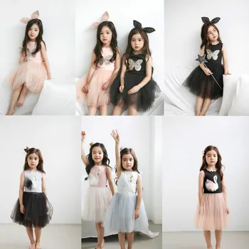 Padėkos princess tutu suknelė, vaikams, suknelės mergaitėms suknelė, elegantiškas vestidos baby girl drabužiai Kelio Ilgis Kratinys