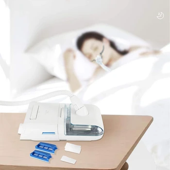 Pakeitimo CPAP Filtrai Phillips Respironics Dreamstation 6 Daugkartinio naudojimo Filtras Lizdas +6 Vienkartiniai Ultra-Fine Filtrai