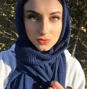 Paprastas Spalvos Moterų Skara Afrikos Lankelis Maxi Vingiuoti Debesis Hijab Musulmonų Ilgas Šalikas Pavogė Wrap