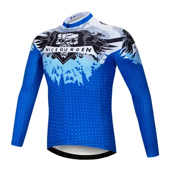 Pavasarį ir rudenį multi-stiliaus dviračių drabužiai, vyriški ilgomis rankovėmis dviračių shirt marškinėliai dviračių sporto įranga, sporto kvėpuojantis jersey