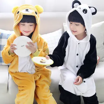 PAXLL GuoBao pijamas infantis Vaikų Sleepwear pižamos vaikams pižama Lengvai padengia enfant Žiemos Pižama Kigurumi Flanelė vienaragis