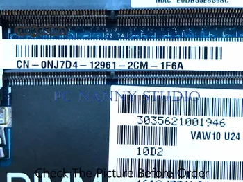 PC AUKLĖS už Inspiron 17 3721 17.3 Nešiojamas Plokštė 0NJ7D4 NJ7D4 VAW11 LA-9102P 2117U DDR3 išbandyti