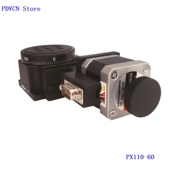 PDV NAUJAS PX110-60 Motorizuotas Pasukimo Etape, Variklio Sukimosi Etape, Optinis Besisukančios Platformos, Aukštos Percision linijinis Etapas