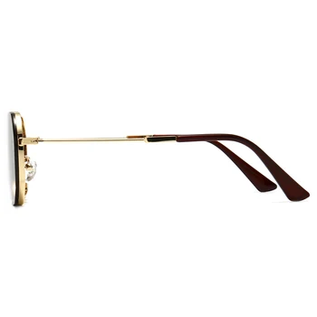 Peekaboo retro aikštė akiniai nuo saulės, mažųjų moterų aukso rudos uv400 vyras saulės akiniai metalo vyrų dovanos kalėdų 2021 m. vasaros