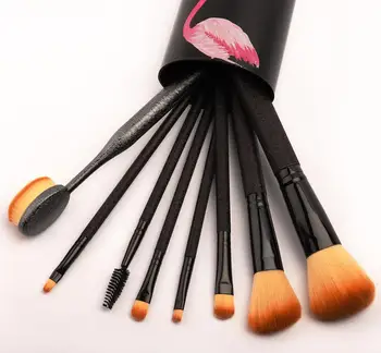Phantom 8Pcs Makiažo Šepetėliai Box Set Flamingo Spausdinti Kosmetikos Antakių Foundation Brush Maquillaje Grožio Pincel Maquiagem