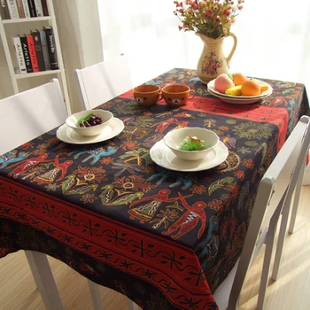 Pietryčių Azijos tautos vėjo medvilnės ir lino staltiesė, skirta Valgomasis Stalas Arbatos Stalų staltiesė