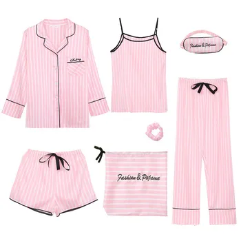 Pižama Nustatyti Femme Viskozė Pyjama Sexy Juoda Sleepwear Moterų Ilgas Rankovėmis Marškinėliai, Kelnės Homewear Didelis Dydis 2020 Mados