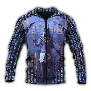 PLstar Kosmosas Paslaptingą šviesą senovės egipto Faraonas totem 3d hoodies/Palaidinukė Žiemą, rudenį, juokinga ilgai selvee streetwear-11