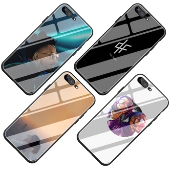PNL Reperis Grūdintas Stiklas TPU Juodo Dangtelio Case for iPhone 5 5S SE 2020 6 6s 7 8 plus X XR XS 11 pro Max