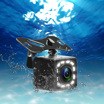 Podofo 12 LED Automobilio Galinio vaizdo Kamera, Naktinio Matymo Atbulinės eigos Auto CCD Stovėjimo Stebėti Atsparus Vandeniui 170 Laipsnių HD Atsarginę Kamerą