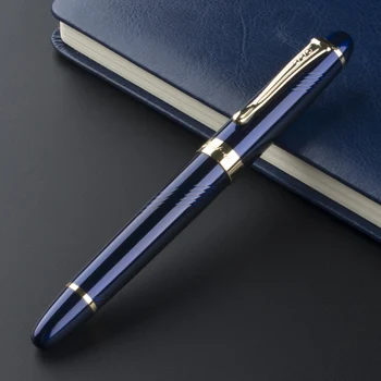 Prabanga Jinhao X450 Mėlynas Plonas Carven F Twist Plunksnų Fontanas Pen