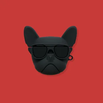 Prabanga Mielas 3D prekės buldogų šunų silikono atveju Airpods pro 