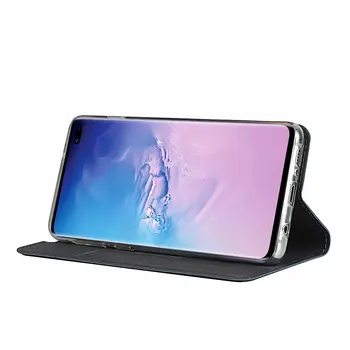 Premium Odos apversti Atveju Flip Cover Case for Samsung Galaxy S10 Plius 5G S10e-Ultra Plonas Magnetinio adsorbcijos Atveju verslo