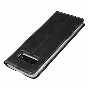 Premium Odos apversti Atveju Flip Cover Case for Samsung Galaxy S10 Plius 5G S10e-Ultra Plonas Magnetinio adsorbcijos Atveju verslo