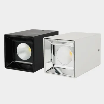 Pritemdomi Spalvotų Aikštėje COB LED Šviestuvai 7W/10W LED Lubų Apšvietimas AC85-265V Šiltai Šalto Balto Fono Apšvietimo Lempos