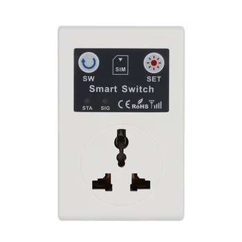 Profesinės ES 220V Telefono RC Belaidžio Nuotolinio Valdymo Smart Switch GSM Lizdo Elektros Kištuką Namuose Buitinio Prietaiso 2020 m.