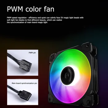 PWM 4Pin 12V PC LED Aušinimo Ventiliatorius RGB 4 Heatpipes CPU Ausintuvas Kompiuterio Radiatorių už LGA775/1150/1151/1155/1156 AM4/AM3/AM2/FM2/FM1