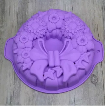 Pyragas Silikono Formos 9 Colių Pavarų Formos Mousse Cake Bakeware 