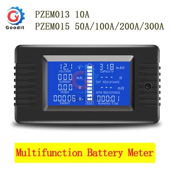 PZEM DC 0-200V 300A Daugiafunkcį Voltmeter Ammeter Automobilio Akumuliatoriaus Testeris Pajėgumų, atsparumo elektros Įtampos Matuoklis stebėti