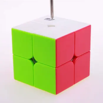 QIYI Qidi S2 Magic Speed Magic Cube Kubeliai 2X2 50mm Mini Pocket Stickerless Kubo 2X2 Įspūdį Profissional Kubo Švietimo Žaislas
